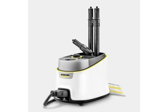 Karcher Пароочиститель SC 4 Deluxe Iron, 2200Вт, 1300мл, 4Бар, утюг, швабра, белый 1.513-462.0 фото