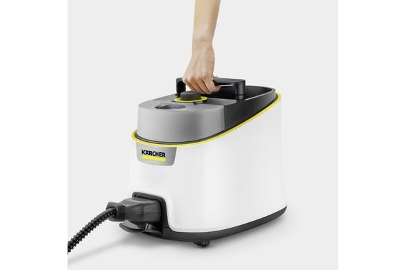 Karcher Пароочиститель SC 4 Deluxe Iron, 2200Вт, 1300мл, 4Бар, утюг, швабра, белый 1.513-462.0 фото