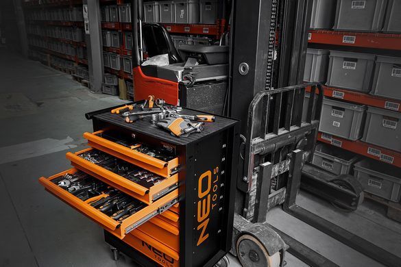 Шафа для інструментів NEO TOOLS 7 ящиків + 129 інструментів, артикул 84-222-9 84-222-9 фото
