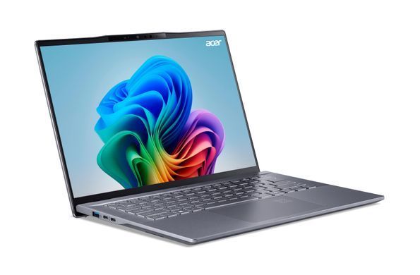 Acer Ноутбук Swift 14 AI SF14-11 14.5" WQXGA IPS, Quallcomm X1P-64-100, 16GB, F1TB, UMA, Win11, сірий (382400) NX.KZXEU.001 фото