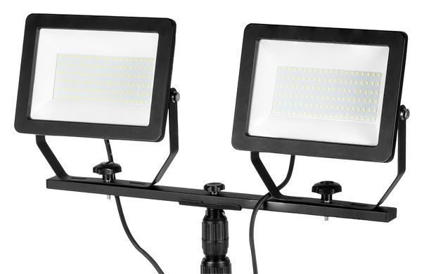 Neo Tools 99-096 Двойной светодиодный прожектор 2 x 100 Вт на штативе 1,8 м, LED, IP65 99-096 фото