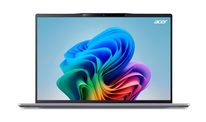 Acer Ноутбук Swift 14 AI SF14-11 14.5" WQXGA IPS, Quallcomm X1P-64-100, 16GB, F1TB, UMA, Win11, сірий (382400) NX.KZXEU.001 фото