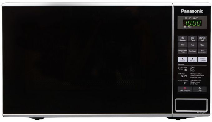 Мікрохвильова піч Panasonic , 20л, 800Вт, гриль, дисплей, нерж (390797) NN-GT264MZUE фото