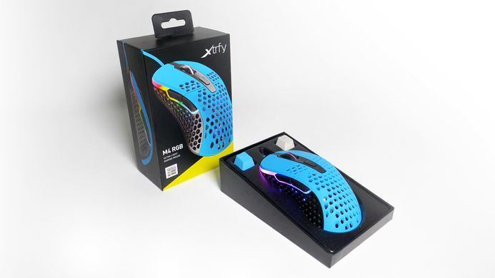 Cherry Xtrfy Миша ігрова M4 RGB USB Miami Blue (321587) XG-M4-RGB-BLUE фото