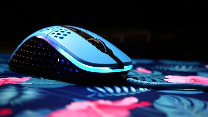 Cherry Xtrfy Миша ігрова M4 RGB USB Miami Blue (321587) XG-M4-RGB-BLUE фото