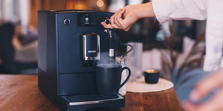 Кофемашина Nivona CafeRomatica, 2,2л, зерно+молотая, ручной капуч, авторецептов -5, черный (364153) NICR550 фото