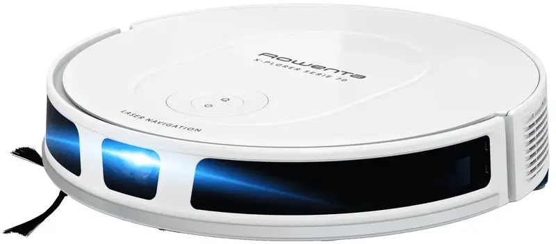 Rowenta Робот-пилосос миючий X-Plorer Serie 70, 2300ПаВт, h=7.8см, 0.3л, конт пил -0.4л, автон. робота до 168хв, білий (382777) RR8477WH фото