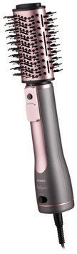 ARDESTO Фен-щётка Brush Pink Touch,1200Вт, 2скорости, 2 темп. режима, LED-дисплей, функция ионизации , 4 насадки, серый+розовый HD-CR300PT фото