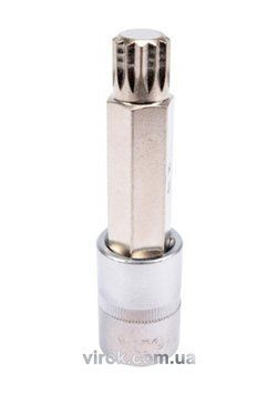 Головка торцева YATO квадрат 1/2 "SPLINE" подовжена M16, L= 100 мм