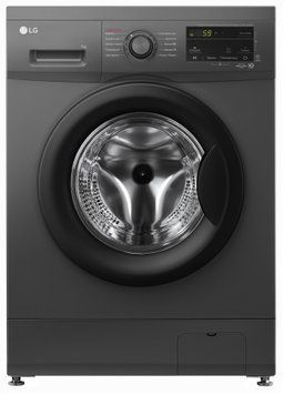 LG Стиральная машина фронтальная, 7кг, 1200, A+++, 44см, дисплей, пар, инвертор, черный F2J3HS8J фото