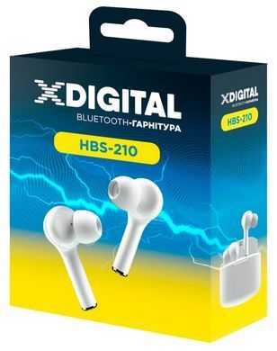 Наушники X-Digital HBS-210 White (6819319) HBS-210W фото