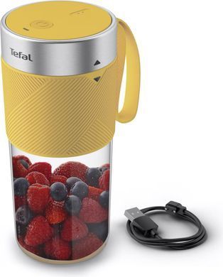 Блендер Tefal Lightmix портативный для смузи, чаша-300мл, USB, тритан, желтый (391432) BL1C0230 фото