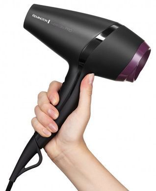 Remington Фен Supercare PRO 2100 AC motor, 2100Вт, 3 режими, іоніз-я, хол. обдув, чорний (342036) AC7100 фото