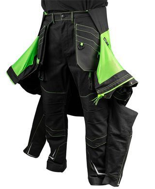 Рабочие брюки NEO TOOLS 81-234, хлопковые, усиления Cordura, вентиляция, светоотражатели 3M, сертификация CE XXL