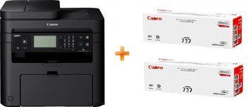 Многофункциональное устройство Canon i-Sensys MF237WNE + Картриджі 737 2шт (6462263) 1418C170AA фото