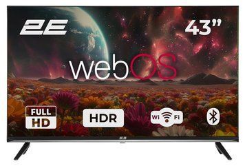 Телевізор 43" 2E LED FHD 60Hz Smart WebOS Black (387403) 2E-43A07KFW фото
