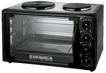 Печь-плита электрическая - GN33AН (черный) 33л, 1600 Вт (GRUNHELM) 66628 фото