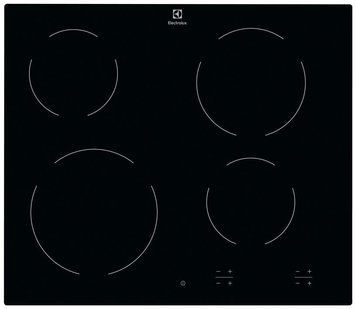 Electrolux Варочная поверхность электрическая стеклокерамическая, 60см, черный EHF6240IOK фото