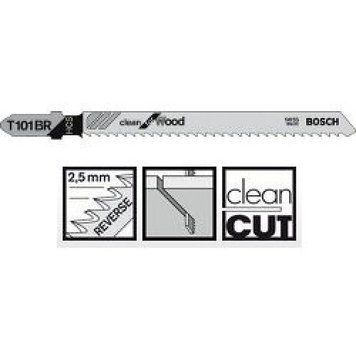 Пиляльне полотно Bosch Clean for Wood T 101 BR 1шт(2608633623)
