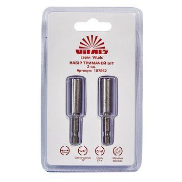 Держатель для бит магнитный 1/4"х60 мм, 2 ед.