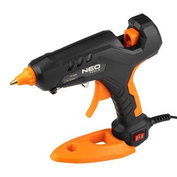 Клейовий пістолет Neo Tools 17-100 11 мм 60/100 Вт + 12 стрижнів і чохол 17-100 фото
