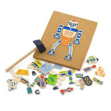 Набор для творчества Viga Toys Деревянная аппликация Робот (50335) dt_79225 фото