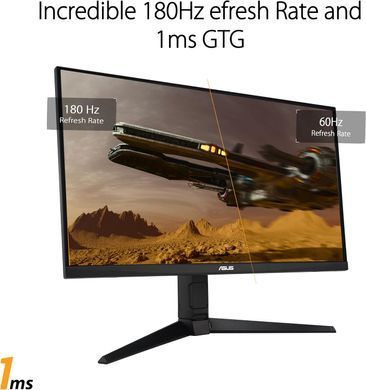 Монітор Asus 27" TUF Gaming VG279QL3A 2xHDMI, DP, MM, IPS, 180Hz, 1ms, sRGB 125%, AdaptiveSync, Pivot, HDR400 (387519) 90LM09H0-B01170 фото