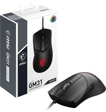 MSI Миша Clutch GM31 LIGHTWEIGHT Mouse (361920) S12-0402050-CLA фото