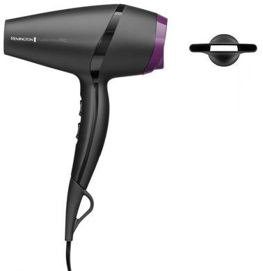 Remington Фен Supercare PRO 2100 AC motor, 2100Вт, 3 режими, іоніз-я, хол. обдув, чорний (342036) AC7100 фото
