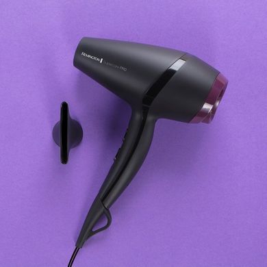 Remington Фен Supercare PRO 2100 AC motor, 2100Вт, 3 режими, іоніз-я, хол. обдув, чорний (342036) AC7100 фото