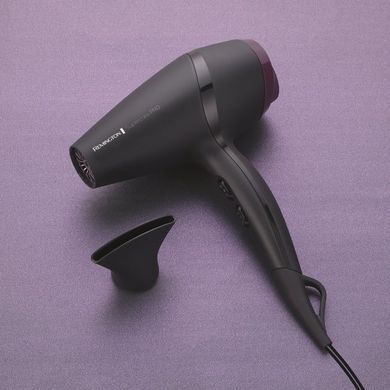 Remington Фен Supercare PRO 2100 AC motor, 2100Вт, 3 режими, іоніз-я, хол. обдув, чорний (342036) AC7100 фото