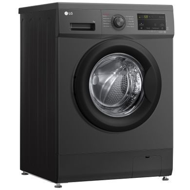 LG Стиральная машина фронтальная, 7кг, 1200, A+++, 44см, дисплей, пар, инвертор, черный F2J3HS8J фото