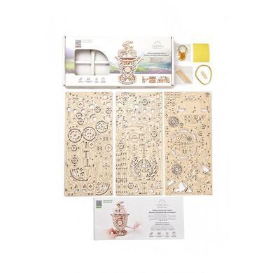 Дерев'яний механічний 3D конструктор Ugears Автоматон Велосипедист (70148) dt_93618 фото