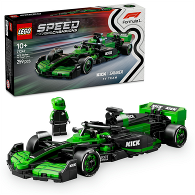 Конструктор LEGO Speed Champions Гоночный автомобиль KICK Sauber F1 Team C44, 259 деталей (77247)