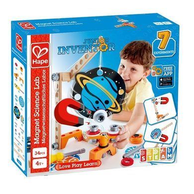 Конструктор Hape Junior Inventor Магнітна лабораторія 34 деталі (E3033) dt_12257 фото