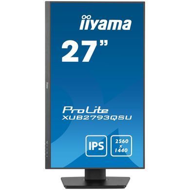 27" 16:9 IPS РК монітор, 2560х1440, 1 мс (MPRT), 100 Гц, Adaptive Sync, 1xHDMI/1xDP/2xUSB 3.2, SP 2х IIYAMA XUB2793QSU-B7 3728850 фото