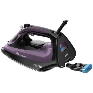 Braun Утюг TexStyle 9, 3100Вт, 330мл, паровой удар -250гр, нерж. сталь, фиолетовый SI9661VI фото