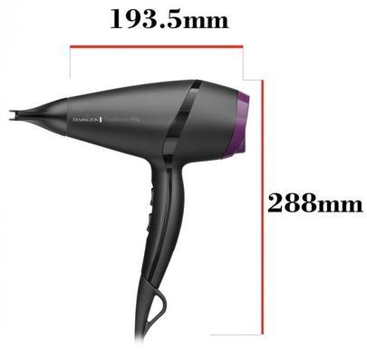 Remington Фен Supercare PRO 2100 AC motor, 2100Вт, 3 режими, іоніз-я, хол. обдув, чорний (342036) AC7100 фото