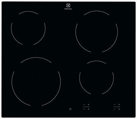 Electrolux Варильна поверхня електрична склокерамічна, 60см, чорний (362984) EHF6240IOK фото