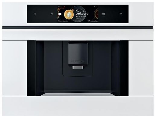 Bosch Кавомашина вбудовувана, 2.4л, зерно+мелена, автомат.капуч, LED-дисплей, білий (368930) CTL7181W0 фото