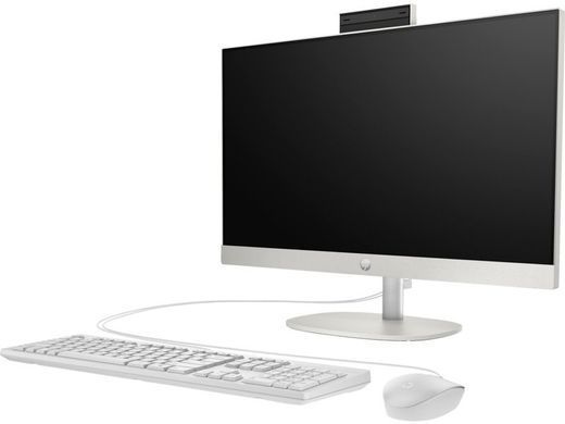 HP ПК моноблок 240-G10 23.8" FHD IPS AG, Intel i5-1335U, 8GB, F512GB, UMA, WiFi, кл+м, 3р, Win11P, белый 885B0EA фото