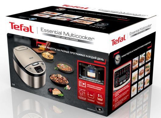 Мультиварка Tefal Essential, 750Вт, чаша-5л, электронное управл., пластик, серый RK321A34 фото