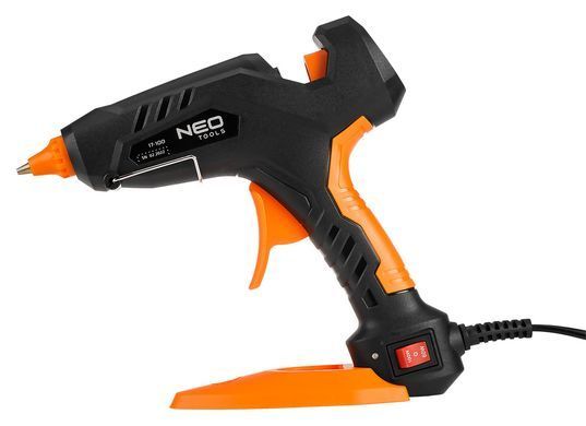 Клейовий пістолет Neo Tools 17-100 11 мм 60/100 Вт + 12 стрижнів і чохол 17-100 фото