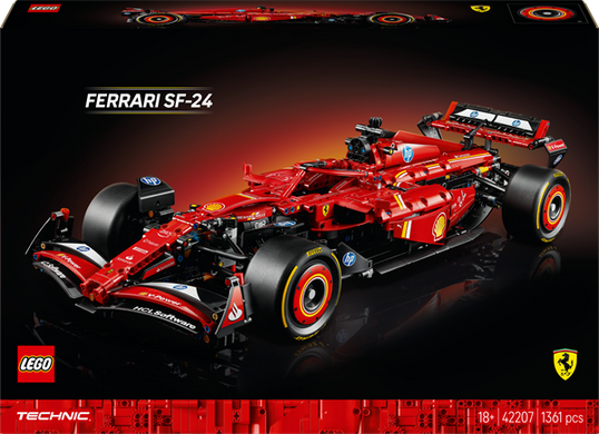 Конструктор LEGO Technic Автомобіль F1 Ferrari SF-24 1361 деталь (42207)
