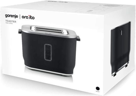 Gorenje Тостер, 800Вт, пластик, метал, чорний (318963) T800ORAB фото