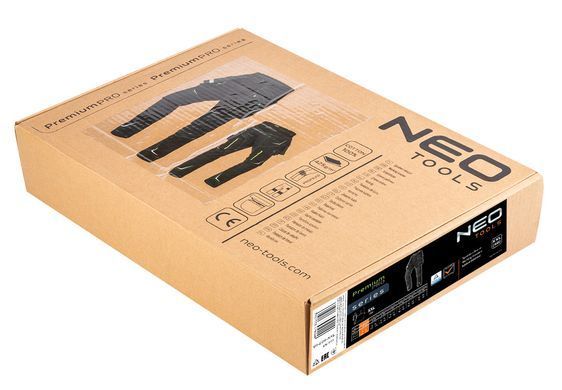 Рабочие брюки NEO TOOLS 81-234, хлопковые, усиления Cordura, вентиляция, светоотражатели 3M, сертификация CE XXL