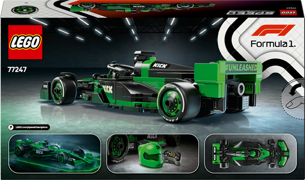 Конструктор LEGO Speed Champions Гоночный автомобиль KICK Sauber F1 Team C44, 259 деталей (77247)