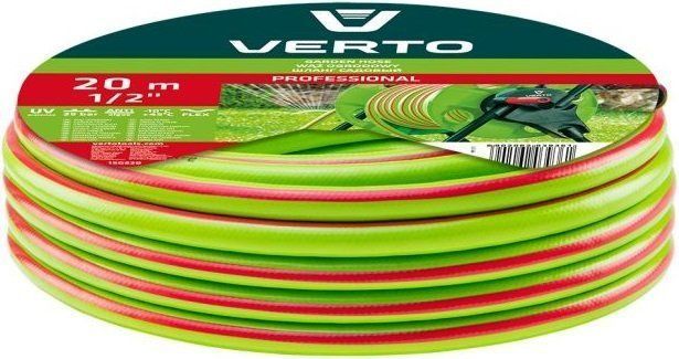 Verto Шланг садовий Professional, 1/2", 20м, 3 шари, до 25бар, -10&hellip;+45&deg;C (293290) 15G820 фото