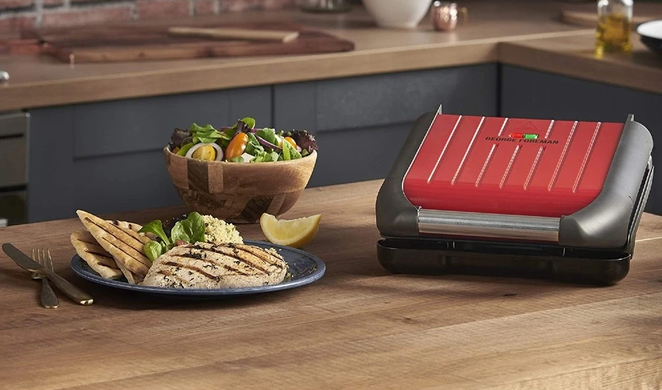 Гриль Russell Hobbs George Foreman 25030-56 Compact Steel Grill (6651562) 23749036001 фото