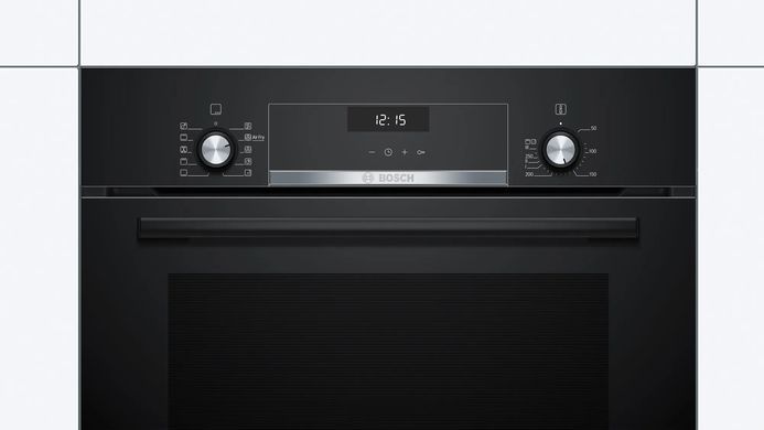 Bosch Духовой шкаф электрический, 66л, A, дисплей, конвекция, телескопические направляющие, черный HBJ558YB3Q фото